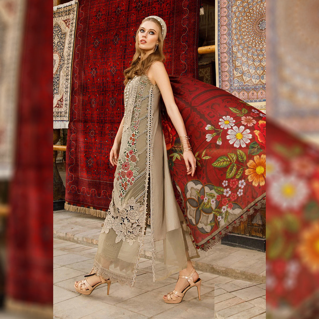 Floral Embroidered Lawn