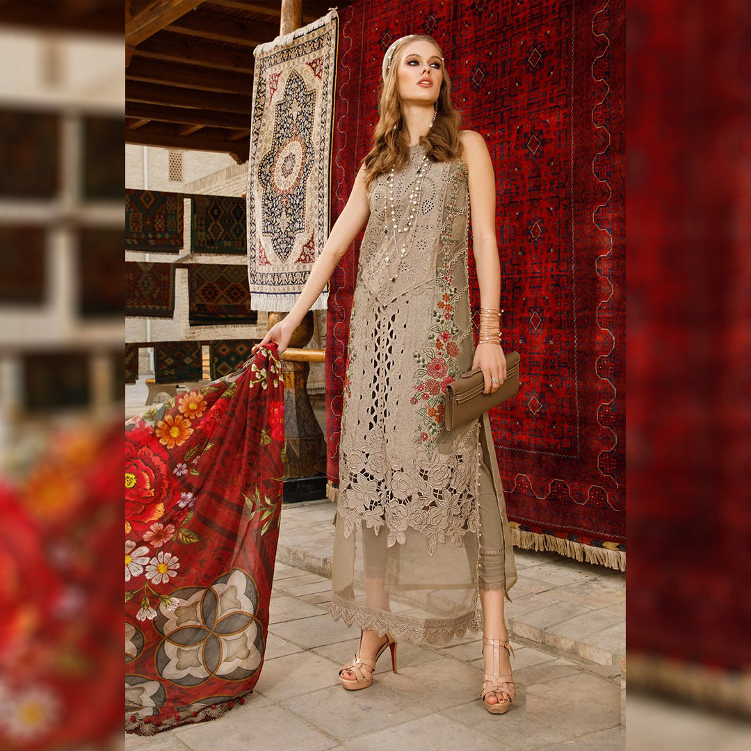 Floral Embroidered Lawn