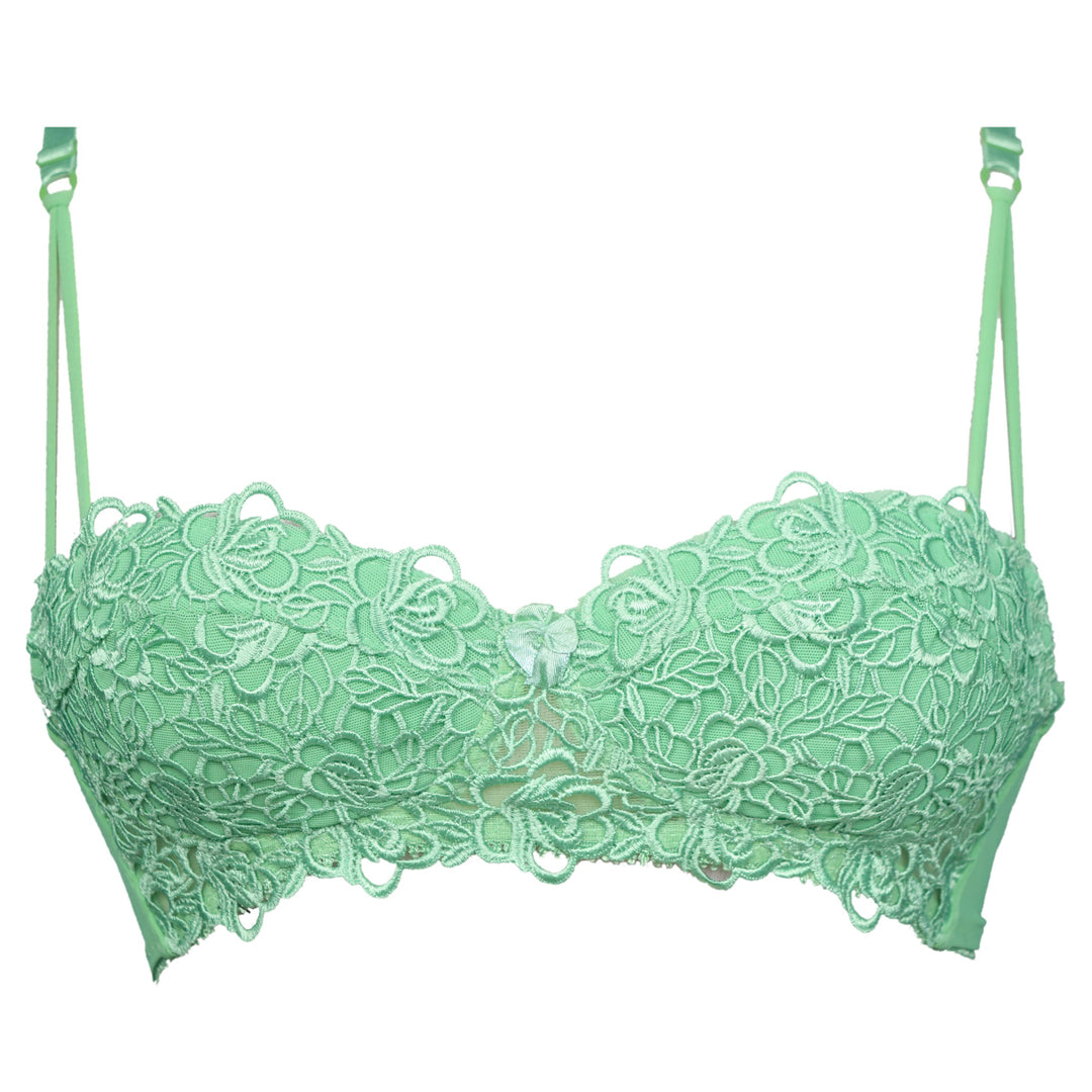 Embroidered Bridal Non-Wired Half Padded Bra