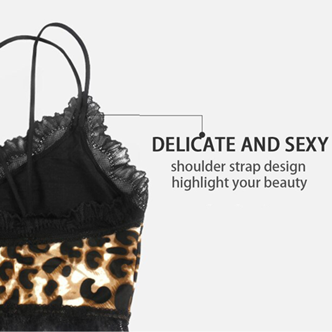 2 In 1 Leopard Bralette Seamless