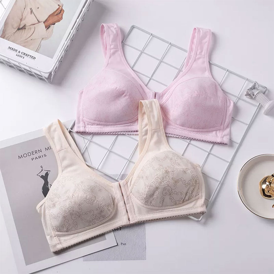 Front Open Non Padded Bra