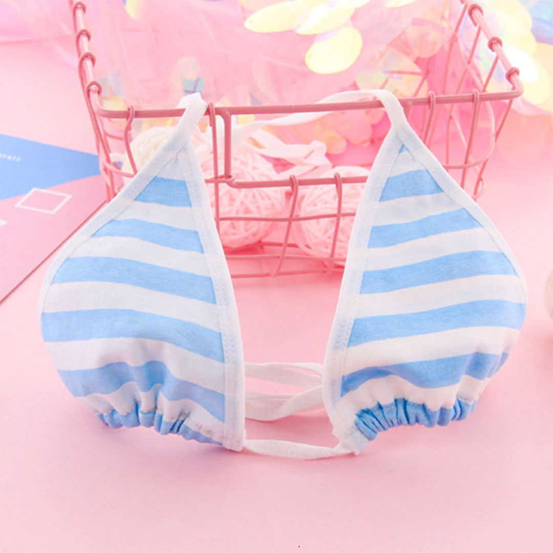 Sexy Bikini Triangle Stripe Bra Panty Set
