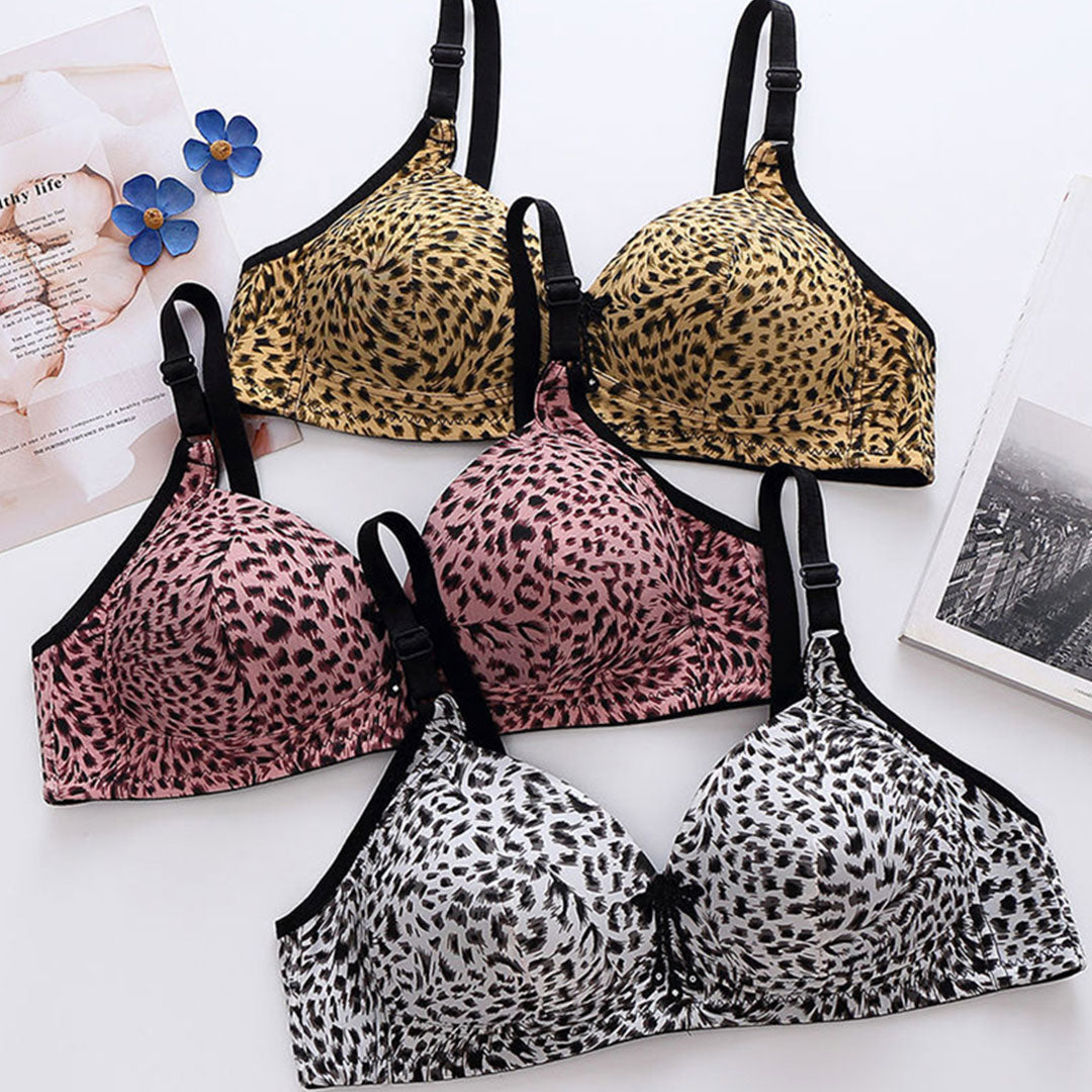 Leopard Plus Size Padded Bra