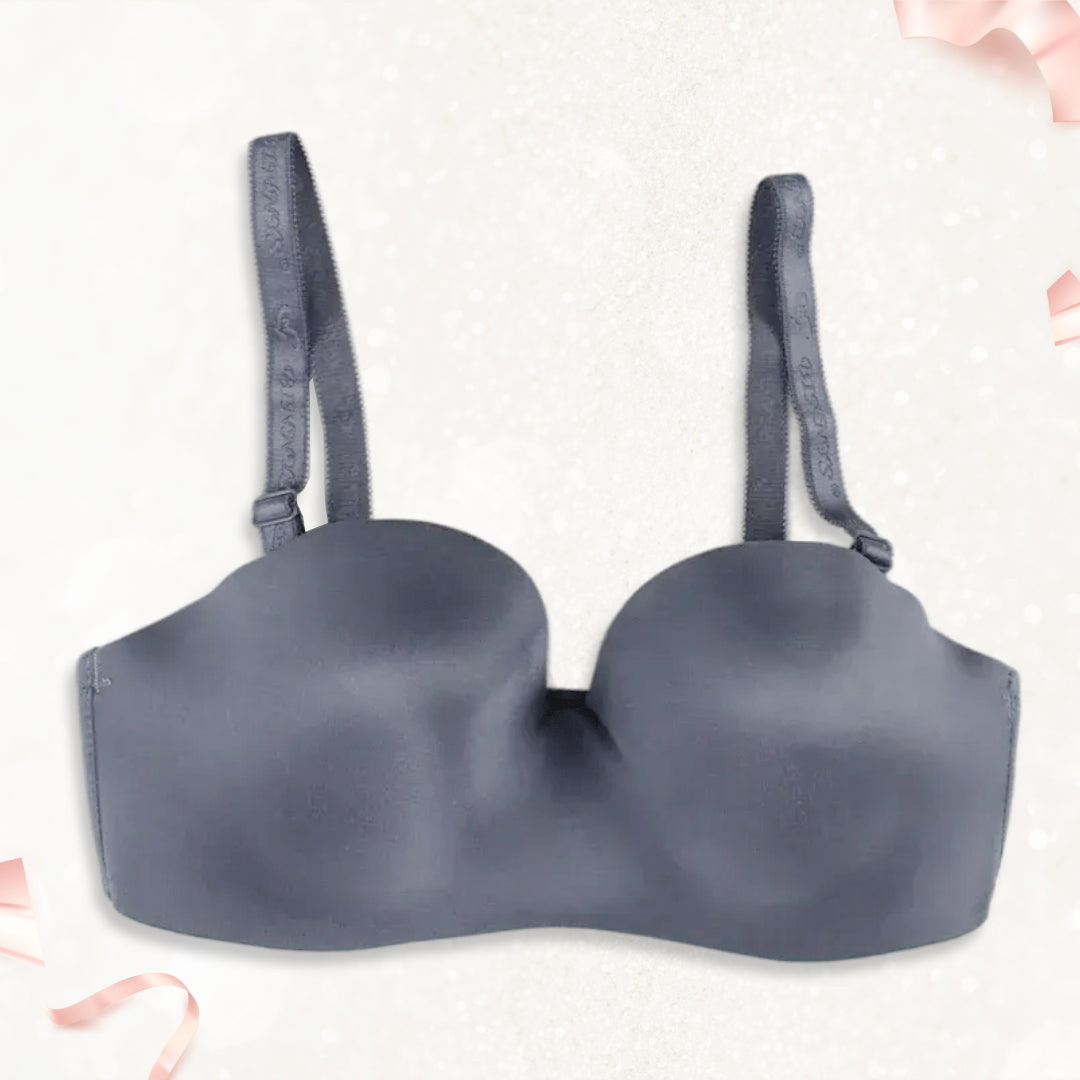 Plus Size Women's Padded Bra Removeable Stripe