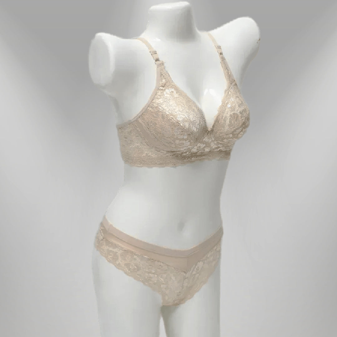 Net Lace Bridal Bra Set