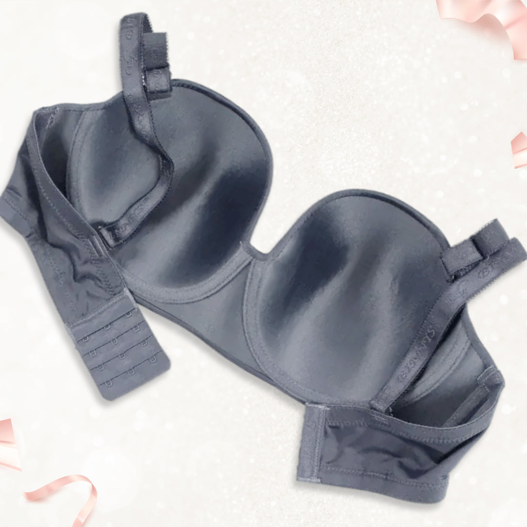 Plus Size Women's Padded Bra Removeable Stripe