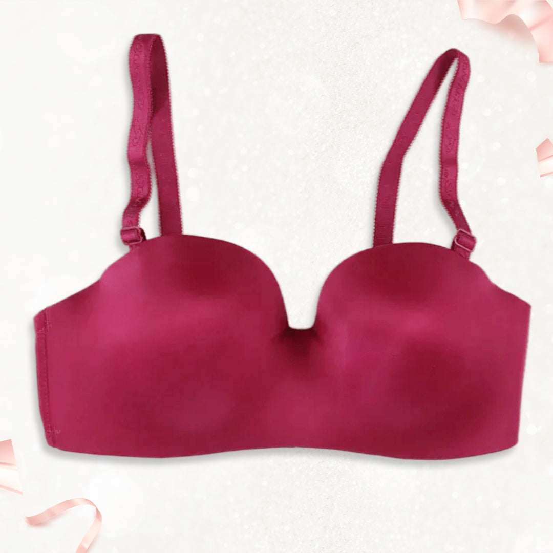 Plus Size Women's Padded Bra Removeable Stripe