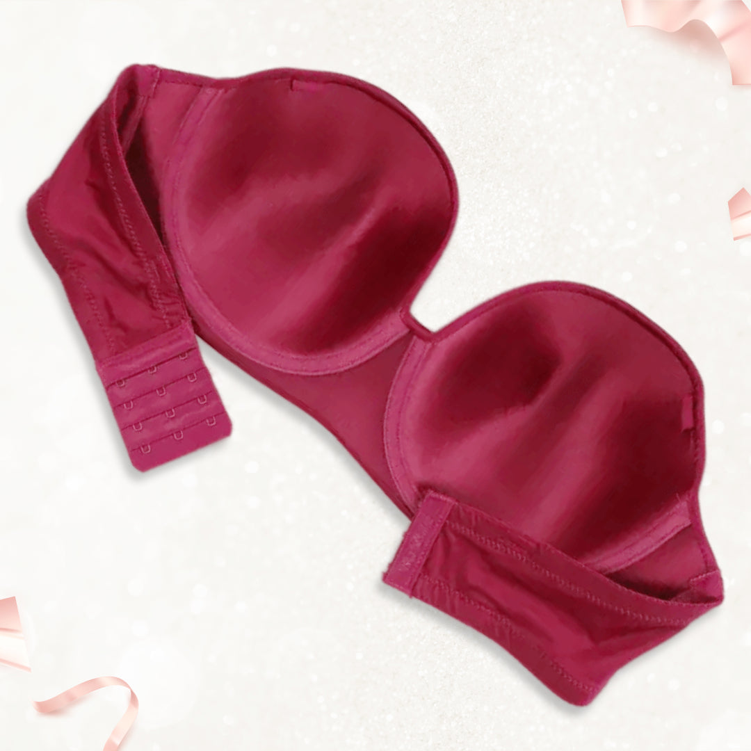 Plus Size Women's Padded Bra Removeable Stripe
