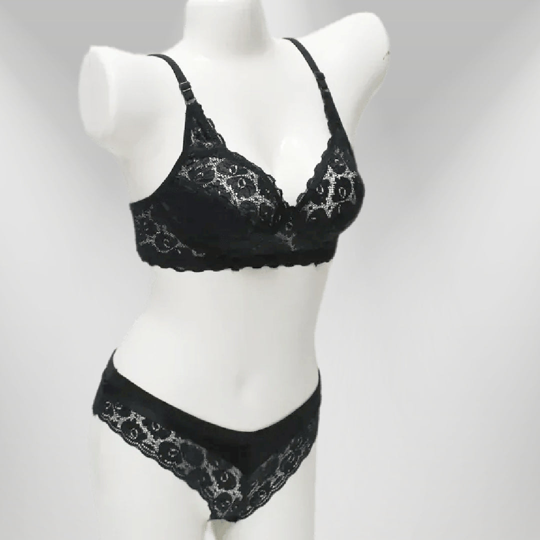 Net Lace Bridal Bra Set