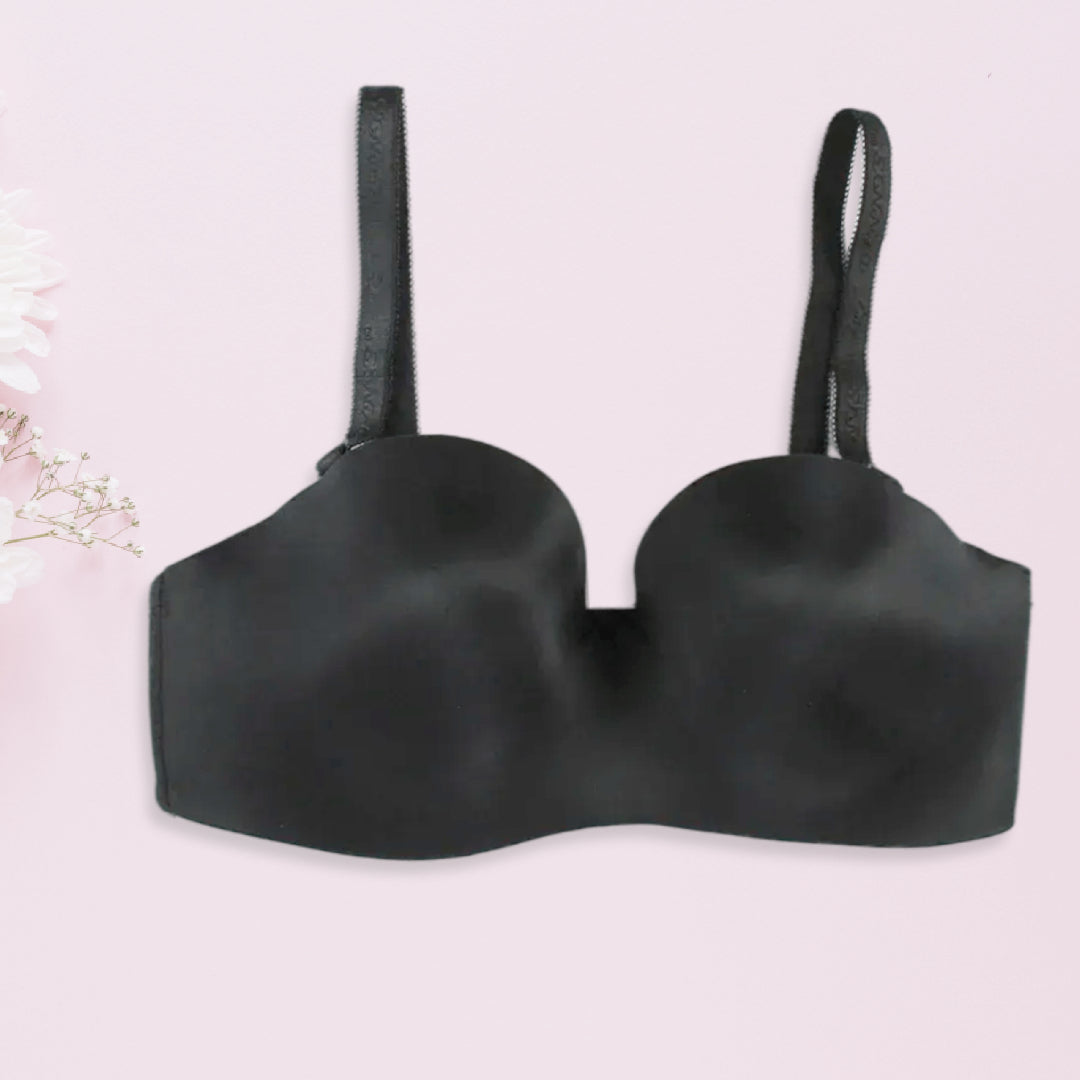 Plus Size Women's Padded Bra Removeable Stripe