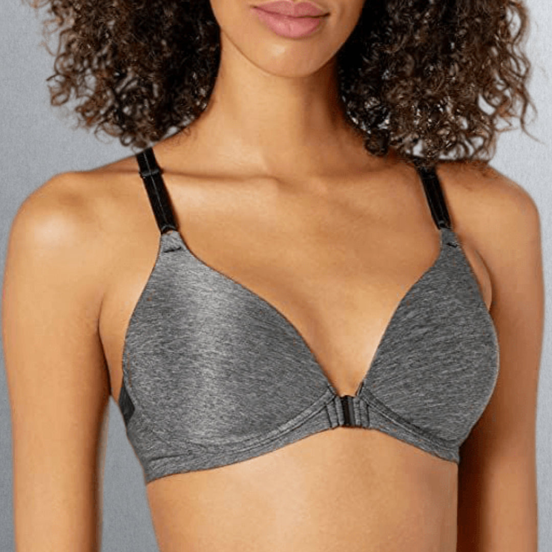 Front Open Padded Non Wired Sports Bra