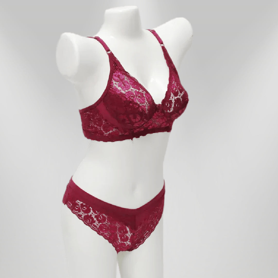 Net Lace Bridal Bra Set