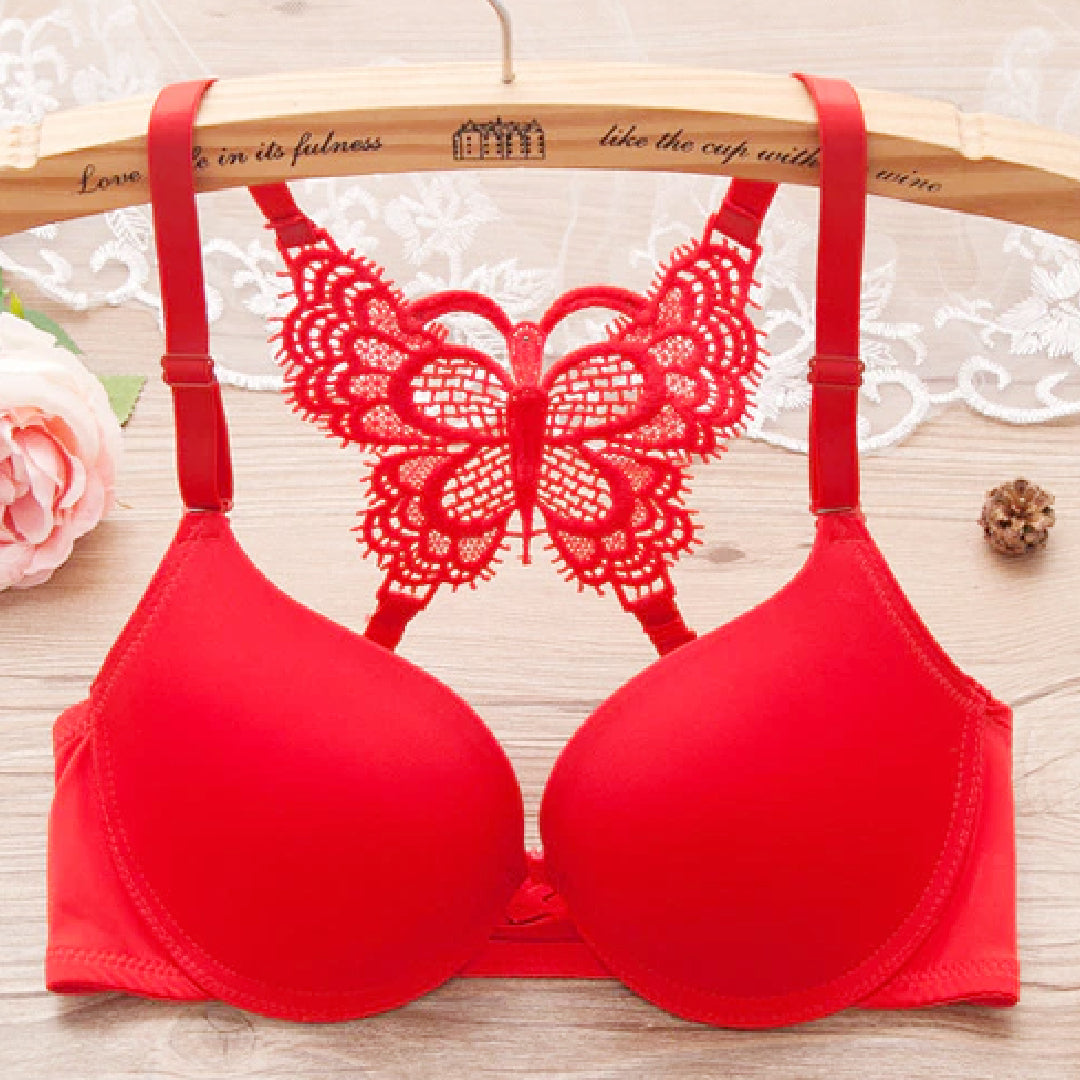 Butterfly Front Open Bra