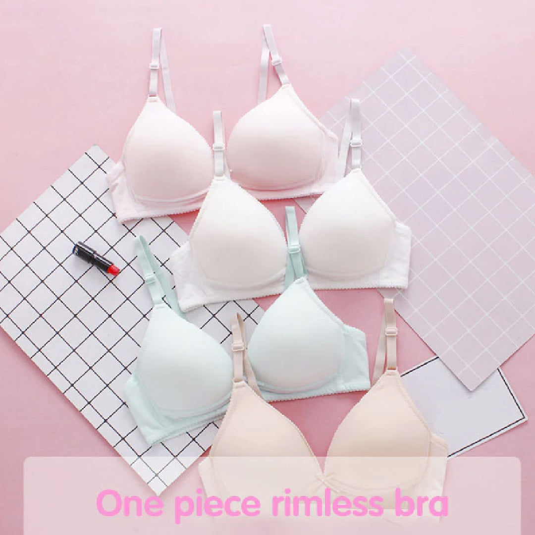 Deep V Padded Non Wired Push up Bra
