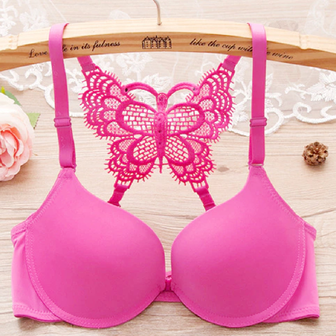 Butterfly Front Open Bra
