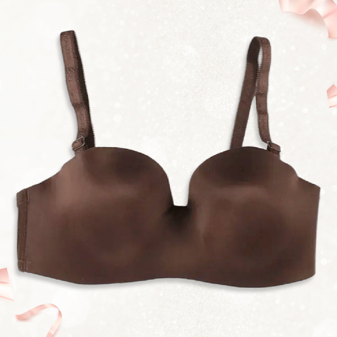 Plus Size Women's Padded Bra Removeable Stripe
