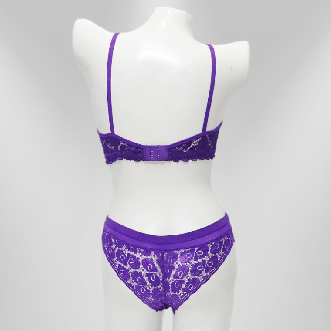 Net Lace Bridal Bra Set