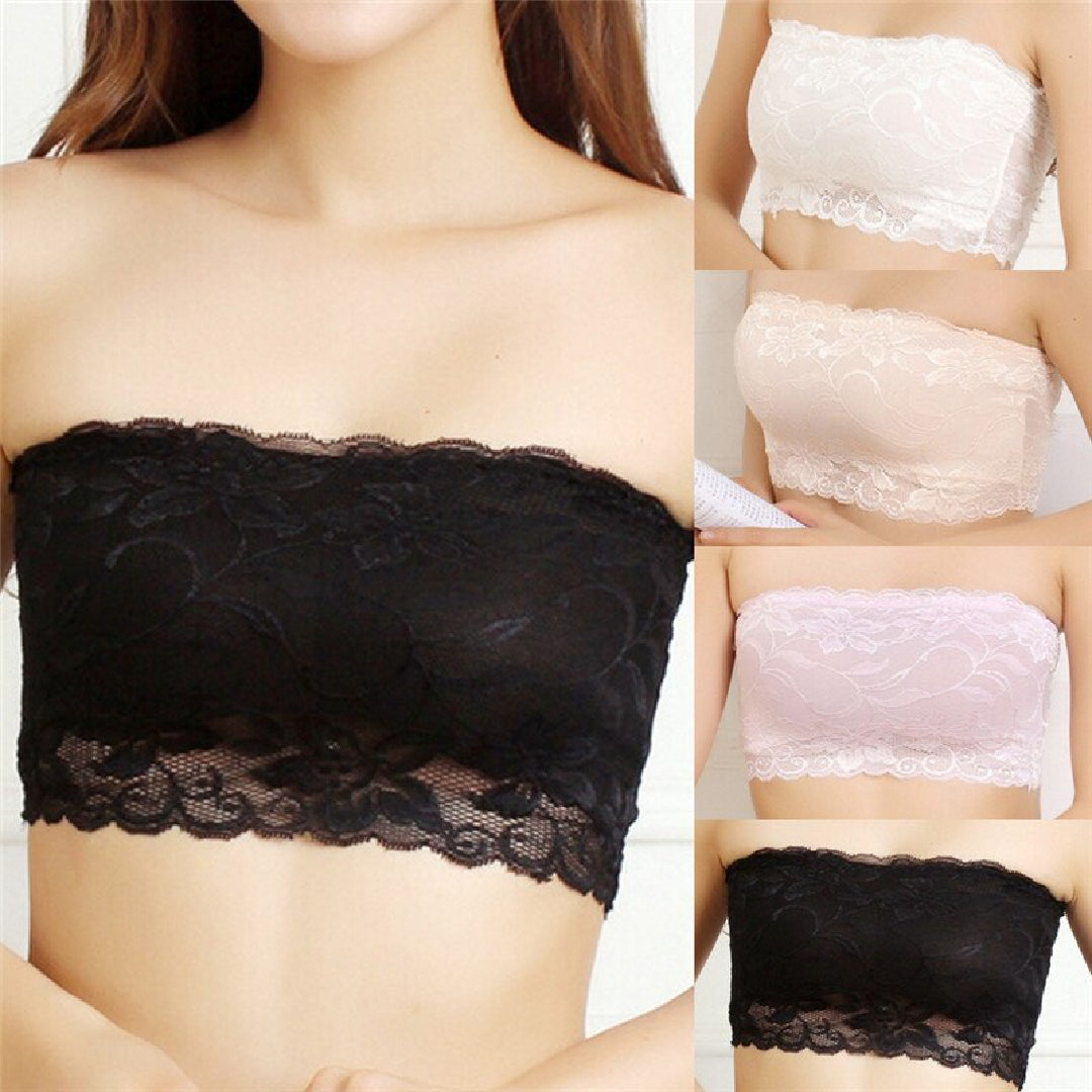 Embroided Tube Bra