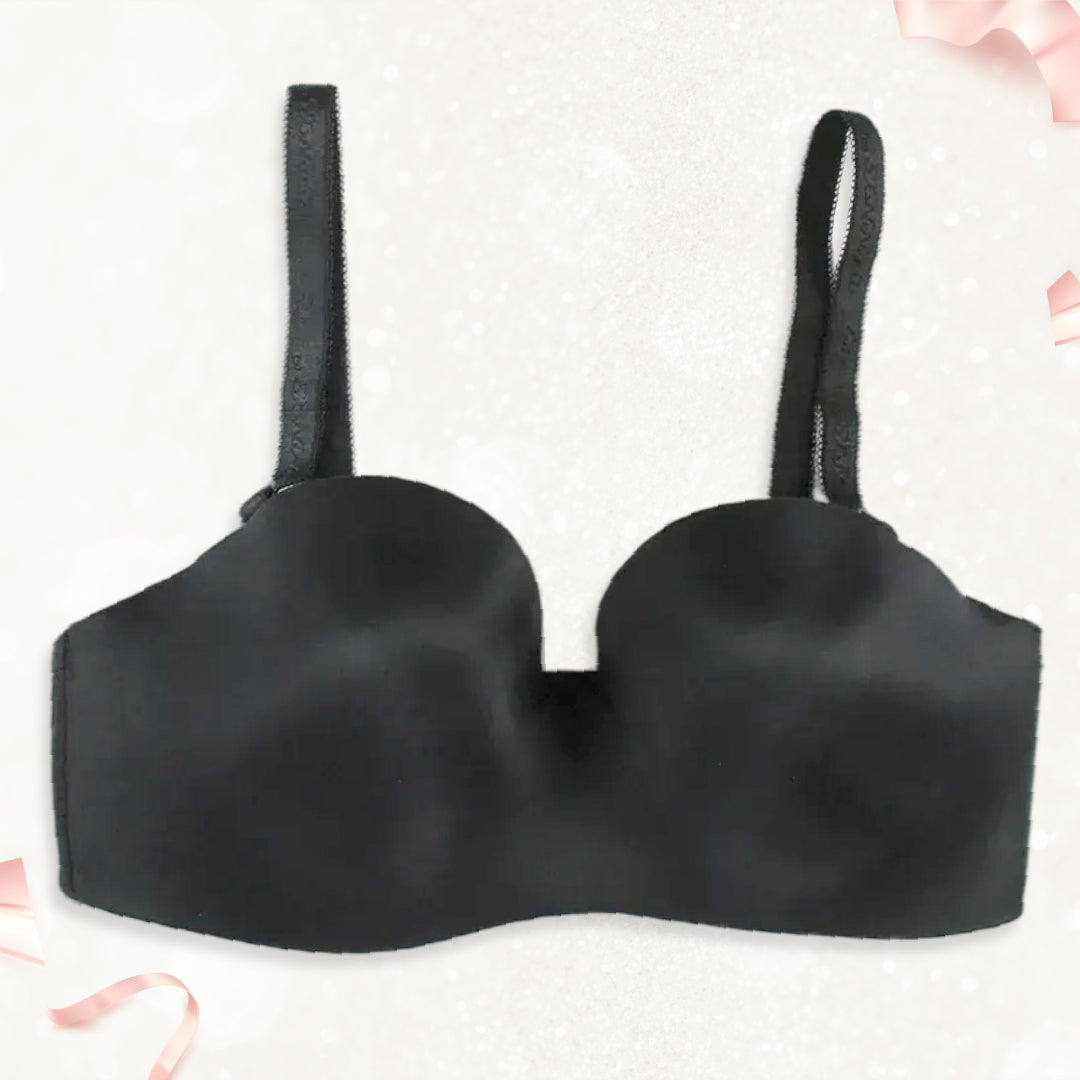 Plus Size Women's Padded Bra Removeable Stripe