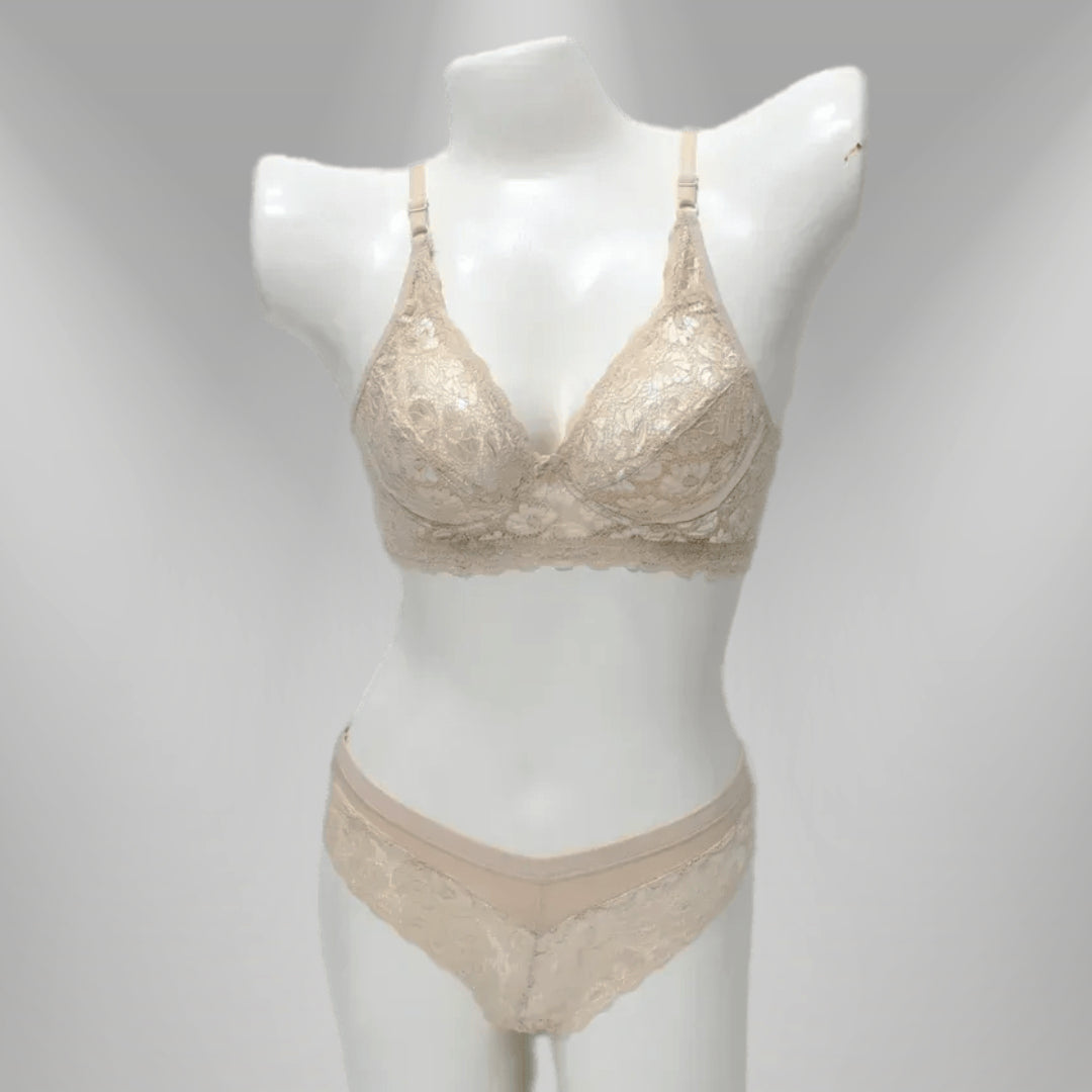 Net Lace Bridal Bra Set
