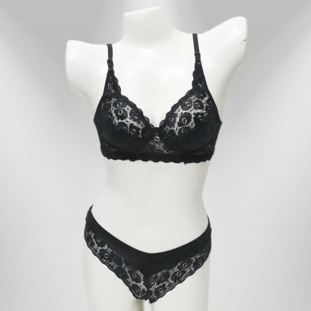 Net Lace Bridal Bra Set