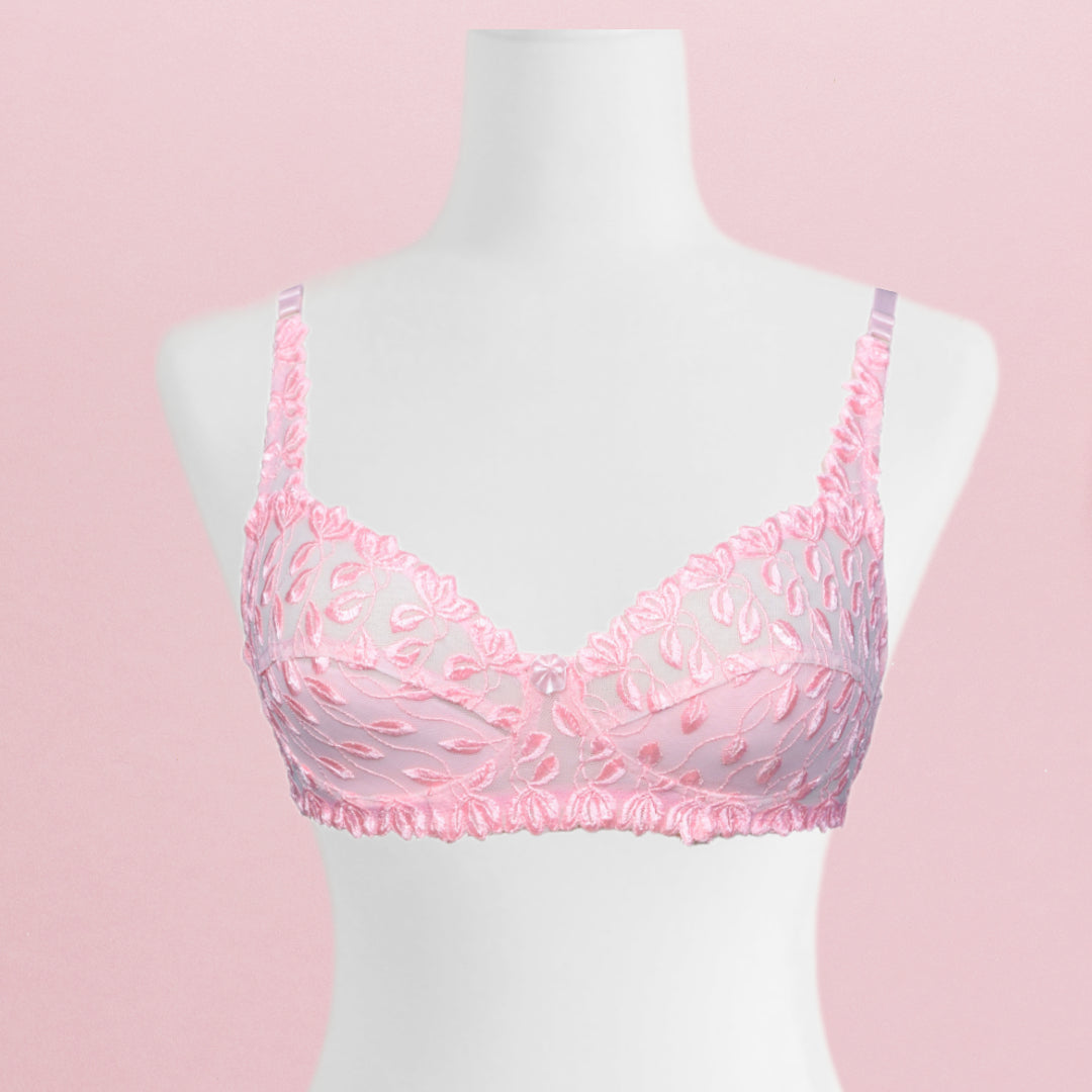 Pink Blooming Full Cup Non-Wired