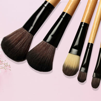 18 Pcs Professionals Makeup Brushes with Leather Pouch