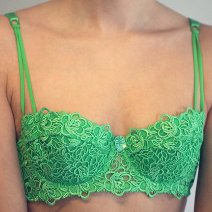 Embroidered Bridal Non-Wired Half Padded Bra
