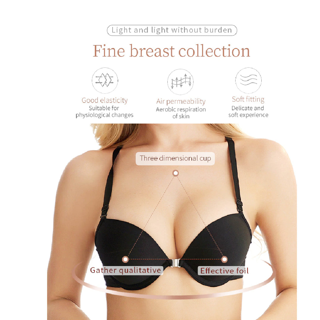 Buy ToVii Wirefree Push Up Bras for Women Butterfly Back Front Closure Bra  at Ubuy Pakistan