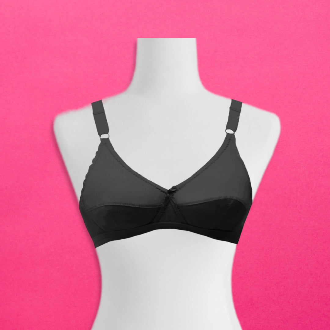 Cotton Wire free Non Padded Bra Cross-Over